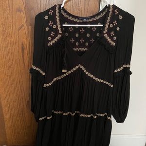 AE black dress with flower details